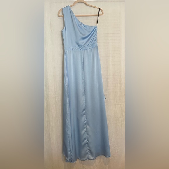 ASOS Light Blue One Shoulder Dress - Picture 3 of 6
